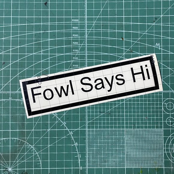 Official Fowl Merch Sticker Decal - Picture 1 of 2